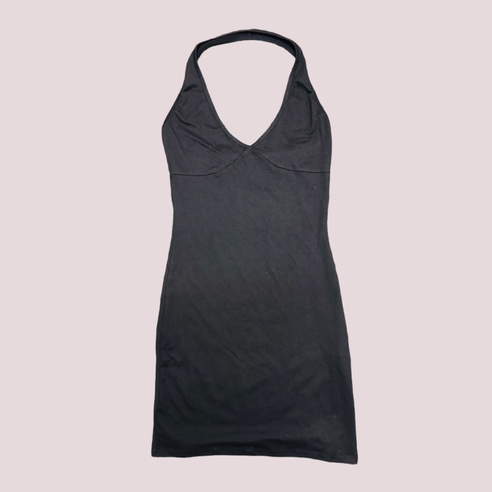 NWOT Sexy Black Halter Bodycon Mini Dress - Small - Picture 4 of 5